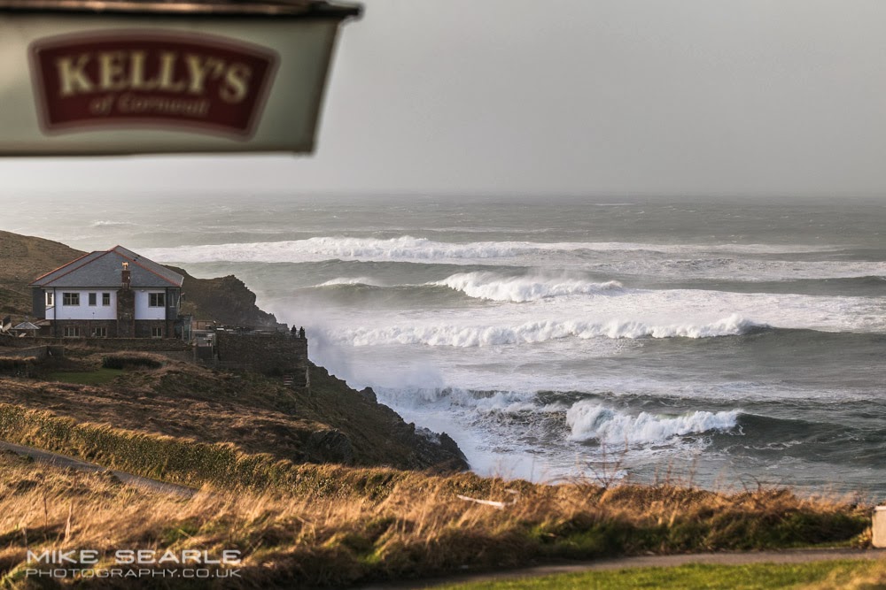 Lewinnick lodge Newquay during a storm