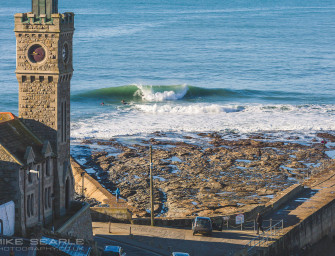 Fun waves on the Cornwall South Coast